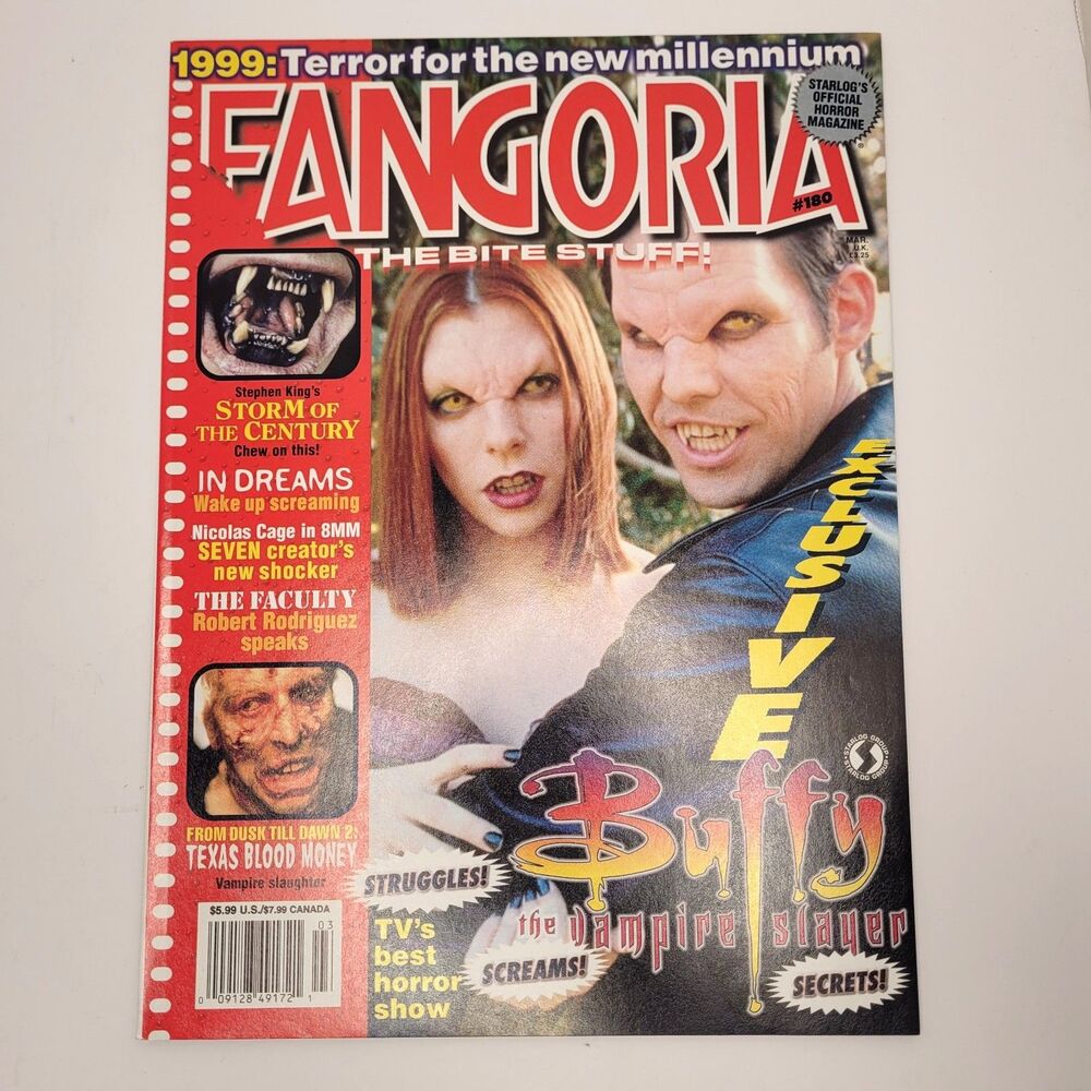 Vintage Fangoria Magazine 180 Buffy First Cover